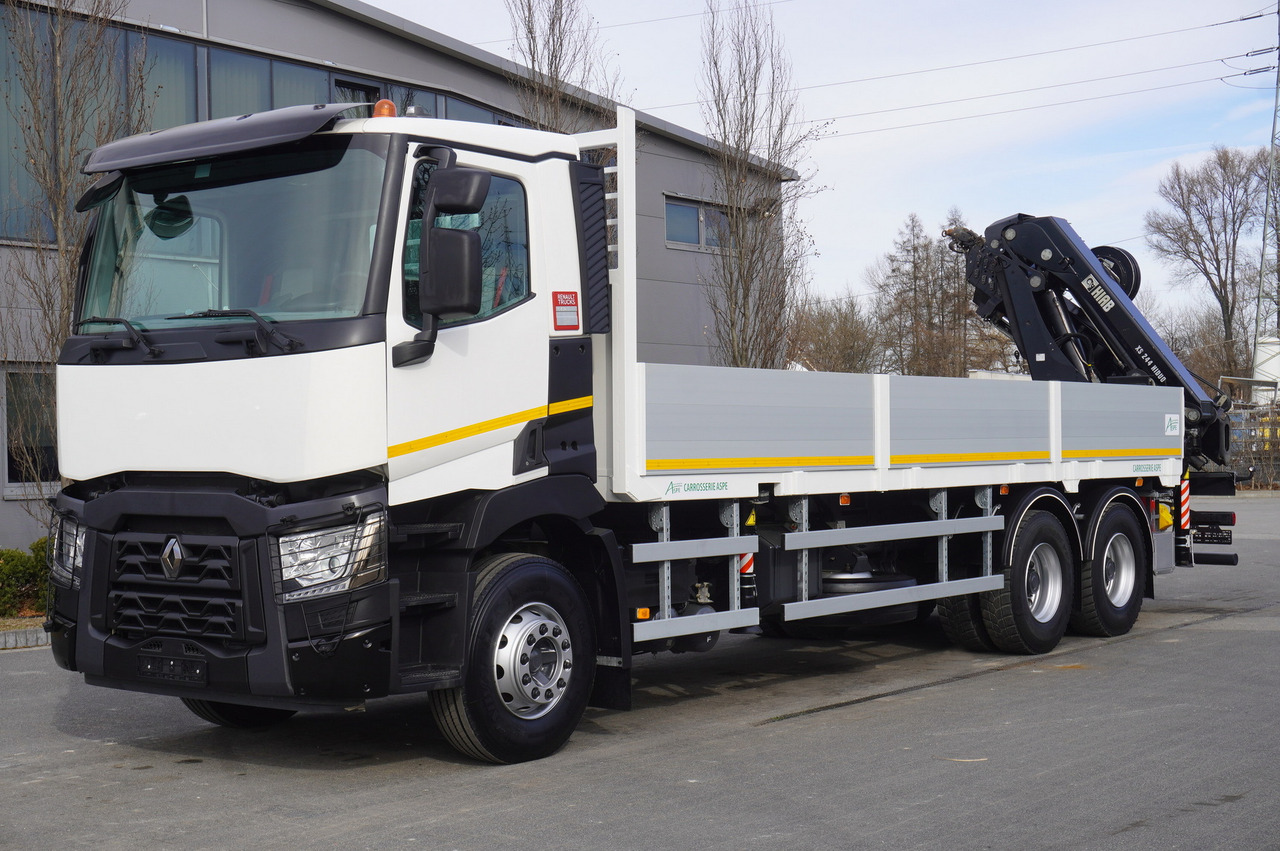 RENAULT C430 / HIAB 244 EP-5 HIDUO crane 8400 kg 15 m / Platform with stanchions - משאית מנוף: תמונה 3 RENAULT C430 / HIAB 244 EP-5 HIDUO crane 8400 kg 15 m / Platform with stanchions - משאית מנוף: תמונה 3