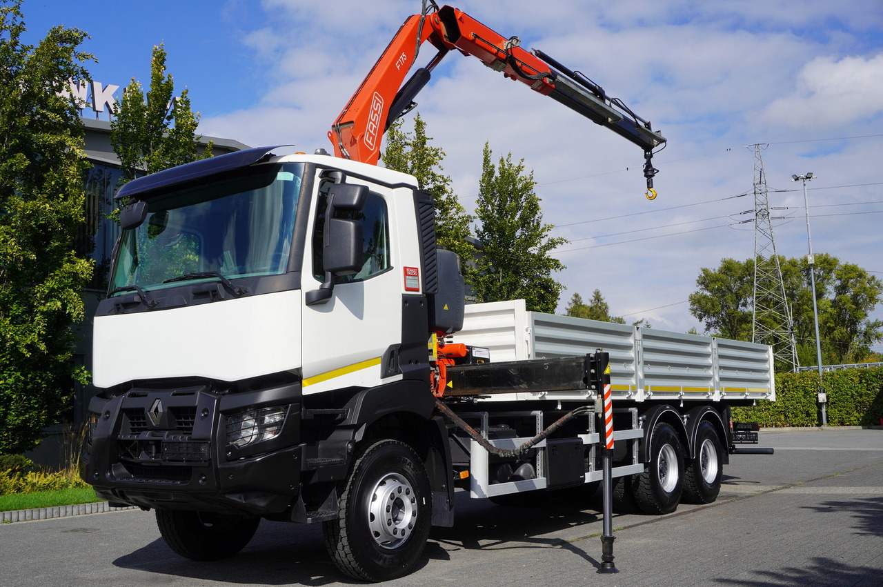 RENAULT K380 6×4 / FASSI F175 crane 7.85 t / 120 thousand km! / 2-sided tipper - מזהיר, משאית מנוף: תמונה 4 RENAULT K380 6×4 / FASSI F175 crane 7.85 t / 120 thousand km! / 2-sided tipper - מזהיר, משאית מנוף: תמונה 4