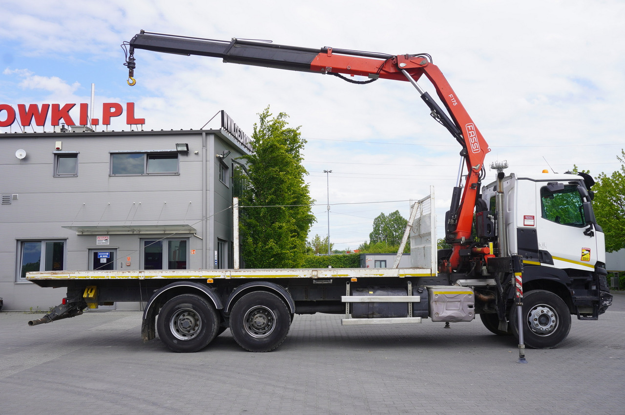 RENAULT K380 6x4 / FASSI F175 crane 7.85 t / 120 thousand km! - משאית צד נופל/ שטוחה, משאית מנוף: תמונה 5 RENAULT K380 6x4 / FASSI F175 crane 7.85 t / 120 thousand km! - משאית צד נופל/ שטוחה, משאית מנוף: תמונה 5