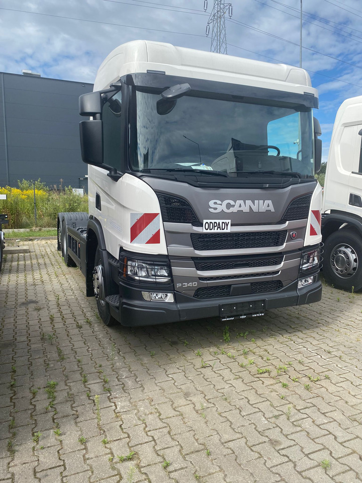 SCANIA P 340 B6x2*4NA / chassis frame / steering axle / CNG / large cab / 8 units - משאית עם שלדת תא: תמונה 1 SCANIA P 340 B6x2*4NA / chassis frame / steering axle / CNG / large cab / 8 units - משאית עם שלדת תא: תמונה 1