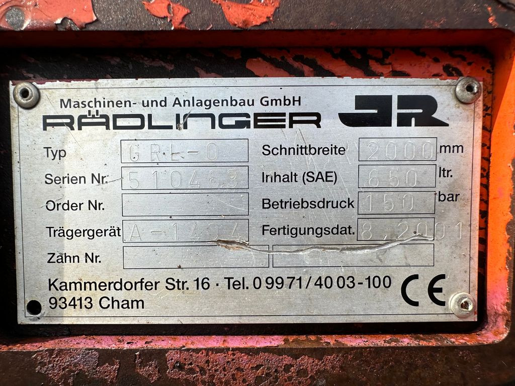 Grabenräumlöffel 2000 mm - דלי מחפר עבור מכונת בנייה: תמונה 5 Grabenräumlöffel 2000 mm - דלי מחפר עבור מכונת בנייה: תמונה 5