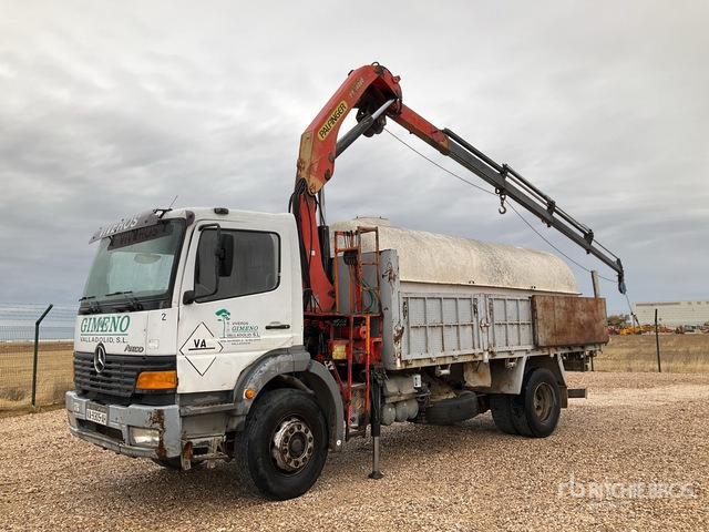 1998 Mercedes-Benz Atego 1823 1998 Palfinger PK14080 5640 kg ... Dump Truck with Crane - מזהיר: תמונה 1 1998 Mercedes-Benz Atego 1823 1998 Palfinger PK14080 5640 kg ... Dump Truck with Crane - מזהיר: תמונה 1