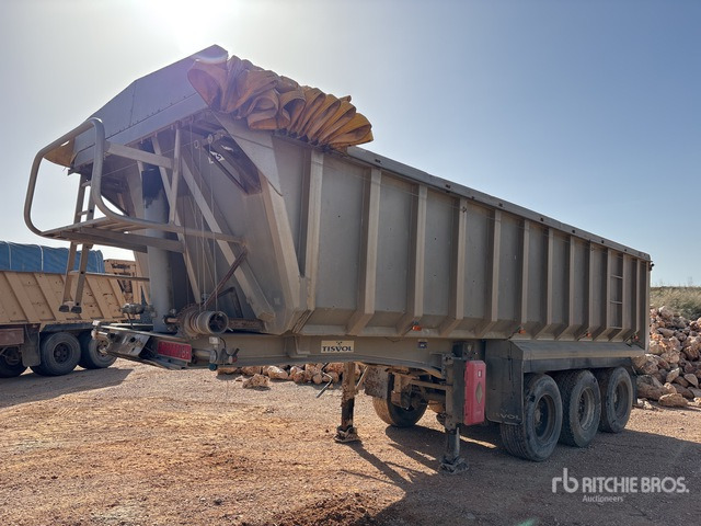 2001 Tisvol A87015EAL Tri/A Aluminum End Dump Trailer - קרון נגרר עם מזהיר: תמונה 1 2001 Tisvol A87015EAL Tri/A Aluminum End Dump Trailer - קרון נגרר עם מזהיר: תמונה 1