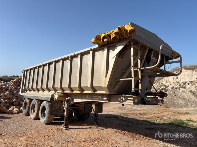 2001 Tisvol A87015EAL Tri/A Aluminum End Dump Trailer - קרון נגרר עם מזהיר: תמונה 2 2001 Tisvol A87015EAL Tri/A Aluminum End Dump Trailer - קרון נגרר עם מזהיר: תמונה 2