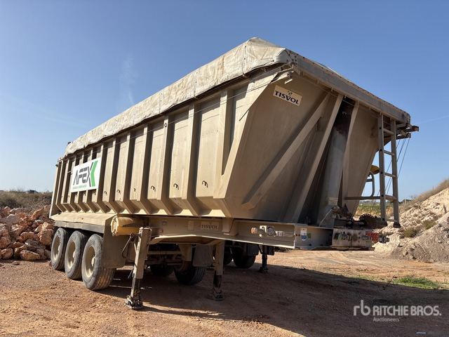 2001 Tisvol A87015EAL Tri/A Aluminum End Dump Trailer - קרון נגרר עם מזהיר: תמונה 2 2001 Tisvol A87015EAL Tri/A Aluminum End Dump Trailer - קרון נגרר עם מזהיר: תמונה 2