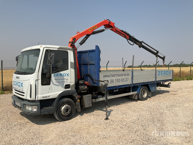 2005 Iveco Eurocargo 170 2005 Palfinger PK6500 on 4x2 Flatbed Truck with Crane - מכסחת תבואה/ עשבים: תמונה 2 2005 Iveco Eurocargo 170 2005 Palfinger PK6500 on 4x2 Flatbed Truck with Crane - מכסחת תבואה/ עשבים: תמונה 2
