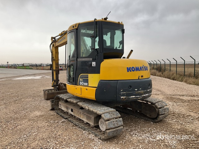 2012 Komatsu PC80MR-3 Tracked Excavator - מחפר סורק: תמונה 4 2012 Komatsu PC80MR-3 Tracked Excavator - מחפר סורק: תמונה 4