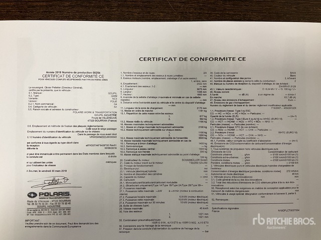 2018 Goupil G4M Electric Utility Vehicle - כלי רכב עירוני/ מיוחד: תמונה 2 2018 Goupil G4M Electric Utility Vehicle - כלי רכב עירוני/ מיוחד: תמונה 2