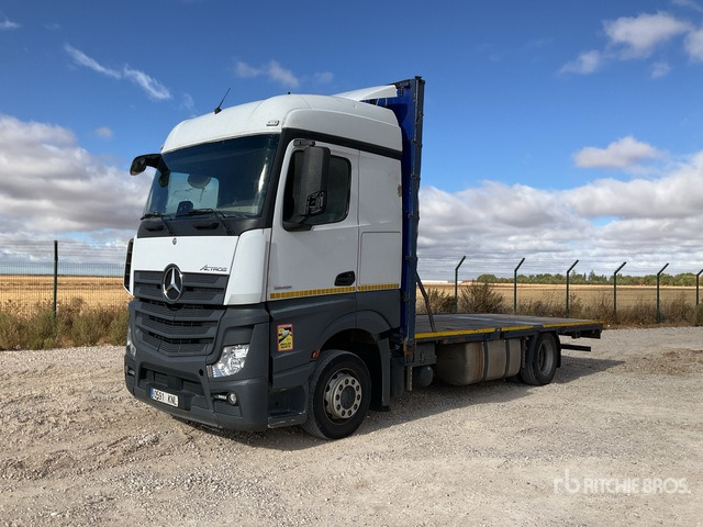 2018 Mercedes-Benz Actros 1846L 4x2 Flatbed Truck - משאית צד נופל/ שטוחה: תמונה 1 2018 Mercedes-Benz Actros 1846L 4x2 Flatbed Truck - משאית צד נופל/ שטוחה: תמונה 1
