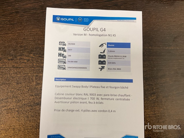 2020 Goupil G4M Electric Utility Vehicle - כלי רכב עירוני/ מיוחד: תמונה 3 2020 Goupil G4M Electric Utility Vehicle - כלי רכב עירוני/ מיוחד: תמונה 3