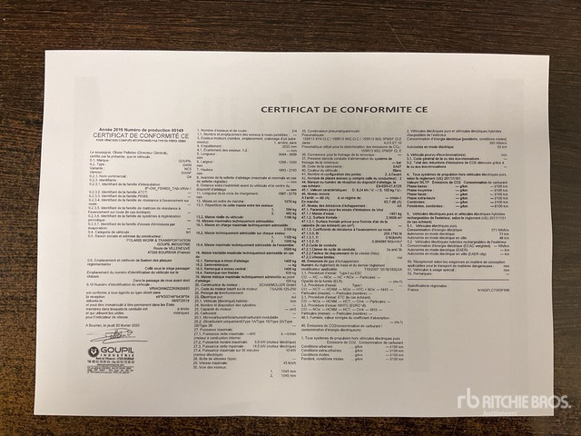 2020 Goupil G4M Electric Utility Vehicle - כלי רכב עירוני/ מיוחד: תמונה 2 2020 Goupil G4M Electric Utility Vehicle - כלי רכב עירוני/ מיוחד: תמונה 2