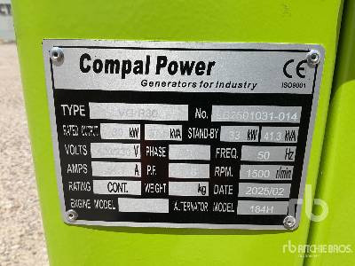COMPAL VG-R30 41 kVA (Unused) - ערכת גנרטורים: תמונה 5 COMPAL VG-R30 41 kVA (Unused) - ערכת גנרטורים: תמונה 5