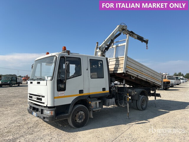 2002 Iveco Eurocargo 80E15 2002 PM 5022 2500 kg on Crew Cab Dump Truck with Crane - מכסחת תבואה/ עשבים: תמונה 1 2002 Iveco Eurocargo 80E15 2002 PM 5022 2500 kg on Crew Cab Dump Truck with Crane - מכסחת תבואה/ עשבים: תמונה 1