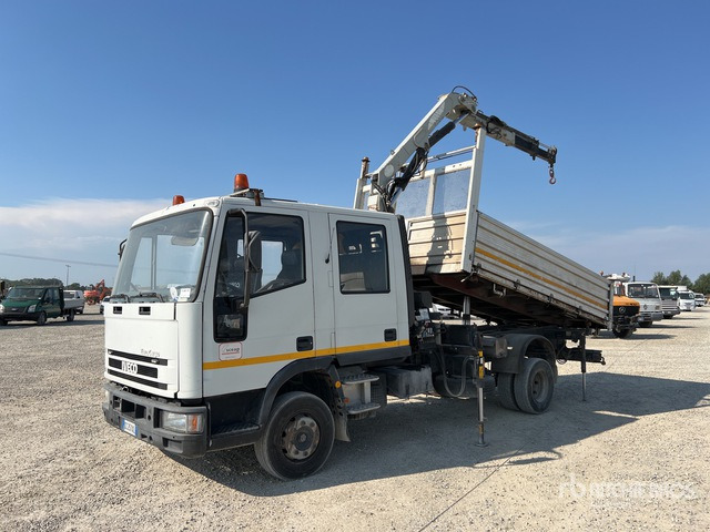 2002 Iveco Eurocargo 80E15 2002 PM 5022 2500 kg on Crew Cab Dump Truck with Crane - מכסחת תבואה/ עשבים: תמונה 3 2002 Iveco Eurocargo 80E15 2002 PM 5022 2500 kg on Crew Cab Dump Truck with Crane - מכסחת תבואה/ עשבים: תמונה 3