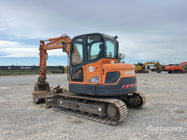2009 Doosan DX80R Tracked Excavator - מחפר סורק: תמונה 4 2009 Doosan DX80R Tracked Excavator - מחפר סורק: תמונה 4