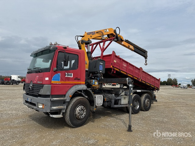 Mercedes-Benz Atego 1828 Autocarro ribaltabile con gru - מזהיר, משאית מנוף: תמונה 1 Mercedes-Benz Atego 1828 Autocarro ribaltabile con gru - מזהיר, משאית מנוף: תמונה 1