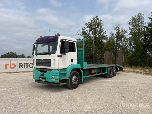 2006 MAN TGA 26.390 6x2-2BL Camion Plateau Flatbed Truck - משאית צד נופל/ שטוחה: תמונה 2 2006 MAN TGA 26.390 6x2-2BL Camion Plateau Flatbed Truck - משאית צד נופל/ שטוחה: תמונה 2