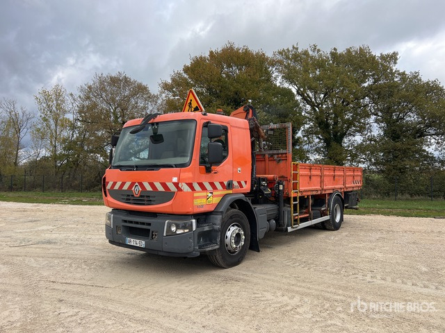 2007 Renault Premium Lander 320 DXI 2006 Palfinger PK15500 6200 kg ... Flatbed Truck with Crane - משאית צד נופל/ שטוחה: תמונה 1 2007 Renault Premium Lander 320 DXI 2006 Palfinger PK15500 6200 kg ... Flatbed Truck with Crane - משאית צד נופל/ שטוחה: תמונה 1