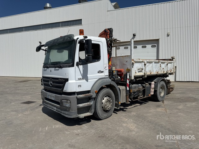2008 Mercedes Axor 1833 2008 Palfinger PK15500 6100 kg ... Dump Truck with Crane - מזהיר, משאית מנוף: תמונה 2 2008 Mercedes Axor 1833 2008 Palfinger PK15500 6100 kg ... Dump Truck with Crane - מזהיר, משאית מנוף: תמונה 2