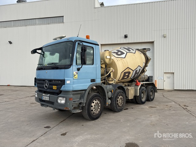 2008 Mercedes-Benz Actros 8x4 Camion Malaxeur 8x4 Mixer Truck - משאית מערבלת בטון: תמונה 1 2008 Mercedes-Benz Actros 8x4 Camion Malaxeur 8x4 Mixer Truck - משאית מערבלת בטון: תמונה 1