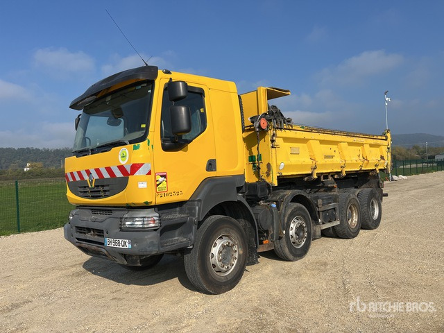 2008 Renault Kerax 450.32 8x4 Crew Cab Camion Benne Tri/A Dump Truck - מזהיר: תמונה 2 2008 Renault Kerax 450.32 8x4 Crew Cab Camion Benne Tri/A Dump Truck - מזהיר: תמונה 2