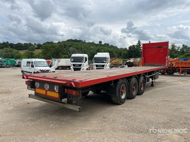 2009 Lecitrailer 13.40 m Tri/A Semi-Remorque Pla ... Flatbed Trailer - קרון נגרר צד נופל/ שטוח: תמונה 3 2009 Lecitrailer 13.40 m Tri/A Semi-Remorque Pla ... Flatbed Trailer - קרון נגרר צד נופל/ שטוח: תמונה 3