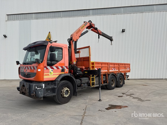 2009 Renault Premium 2008 Palfinger PK15500 5750 kg ... Flatbed Truck with Crane - משאית צד נופל/ שטוחה, משאית מנוף: תמונה 2 2009 Renault Premium 2008 Palfinger PK15500 5750 kg ... Flatbed Truck with Crane - משאית צד נופל/ שטוחה, משאית מנוף: תמונה 2