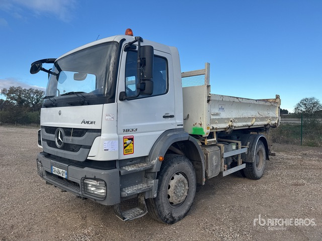 2012 Mercedes-Benz Axor 1833 4x2 Camion Bi-Benne S/A Dump Truck - מזהיר: תמונה 1 2012 Mercedes-Benz Axor 1833 4x2 Camion Bi-Benne S/A Dump Truck - מזהיר: תמונה 1