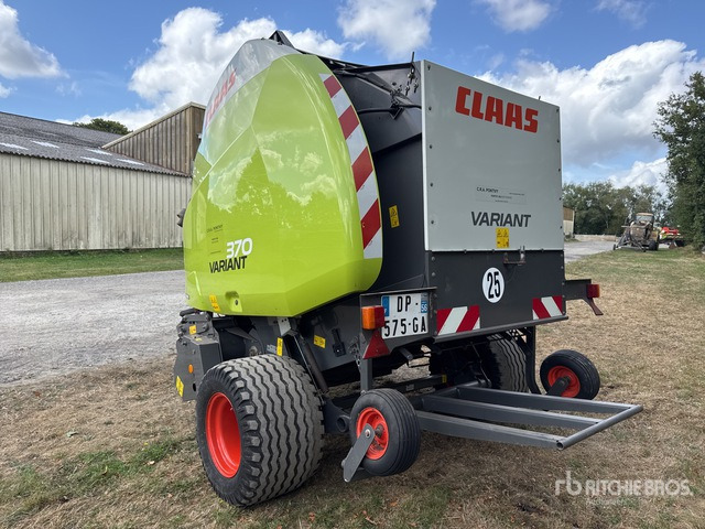 2014 Claas Variant 370 Presse A Balles Rondes 1 Essieu S/A Round Baler - מכונת צרור עגולה: תמונה 3 2014 Claas Variant 370 Presse A Balles Rondes 1 Essieu S/A Round Baler - מכונת צרור עגולה: תמונה 3