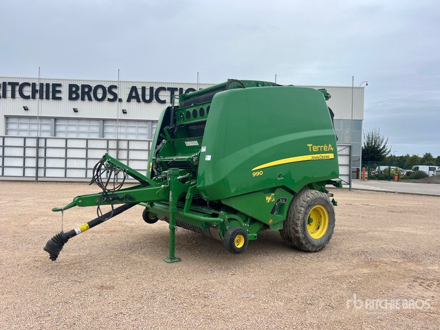 2017 John Deere 990 Presse A Balles Rondes 1 Essieu S/A Round Baler - מכונת צרור עגולה: תמונה 1 2017 John Deere 990 Presse A Balles Rondes 1 Essieu S/A Round Baler - מכונת צרור עגולה: תמונה 1
