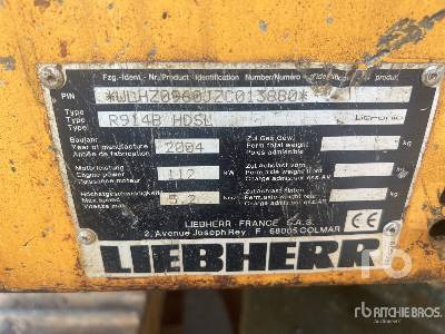 LIEBHERR R914B HDSL Pelle Sur Chenilles - מחפר סורק: תמונה 5 LIEBHERR R914B HDSL Pelle Sur Chenilles - מחפר סורק: תמונה 5
