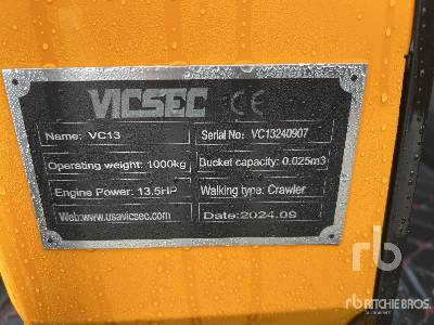VICSEC VC13 Mini Pelle (Non Utilise) (Unused) - מיני מחפר: תמונה 5 VICSEC VC13 Mini Pelle (Non Utilise) (Unused) - מיני מחפר: תמונה 5