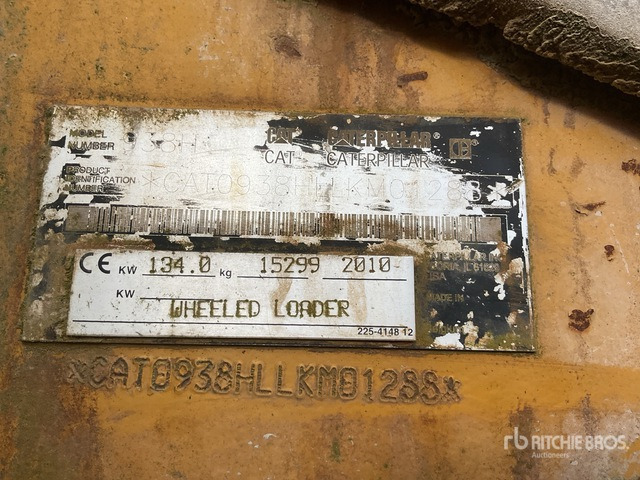 2010 Cat 938H Cat 938H Wheel Loader Wheel Loader - מעמיס גלגלים: תמונה 1 2010 Cat 938H Cat 938H Wheel Loader Wheel Loader - מעמיס גלגלים: תמונה 1