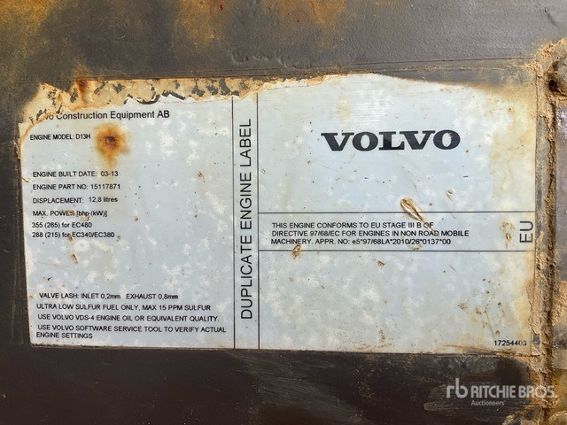 2013 Volvo EC380DL Tracked Excavator - מחפר סורק: תמונה 5 2013 Volvo EC380DL Tracked Excavator - מחפר סורק: תמונה 5