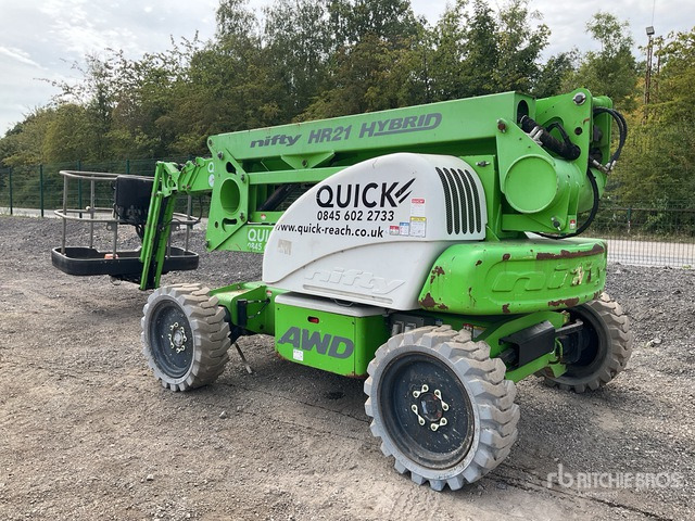 2015 Nifty HR21 4WD Hybrid Articulating Boom Lift - זרוע מרפקי: תמונה 3 2015 Nifty HR21 4WD Hybrid Articulating Boom Lift - זרוע מרפקי: תמונה 3