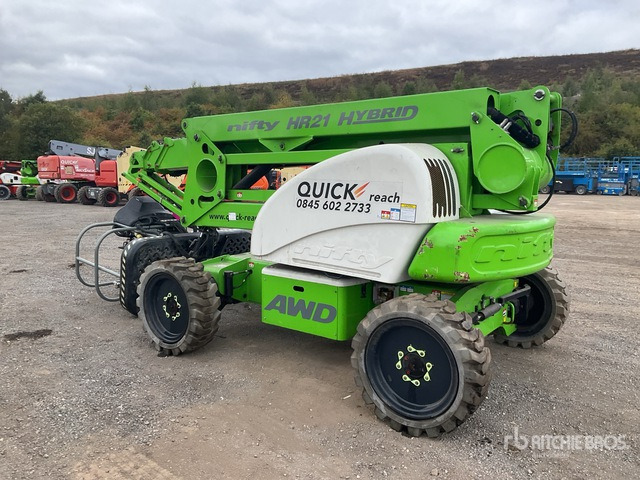 2016 Nifty HR21 4WD Hybrid (Inoperable) Articulating Boom Lift - זרוע מרפקי: תמונה 4 2016 Nifty HR21 4WD Hybrid (Inoperable) Articulating Boom Lift - זרוע מרפקי: תמונה 4