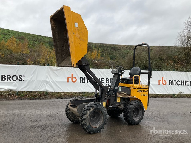2018 Mecalac TA1EH 4x4 Hi-Tip Dumper - מיני מסיר פסולת: תמונה 1 2018 Mecalac TA1EH 4x4 Hi-Tip Dumper - מיני מסיר פסולת: תמונה 1