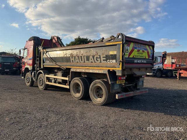 2018 Volvo FMX 8x4 Twin-Steer Sleeper Dump Truck with Crane - מזהיר: תמונה 3 2018 Volvo FMX 8x4 Twin-Steer Sleeper Dump Truck with Crane - מזהיר: תמונה 3