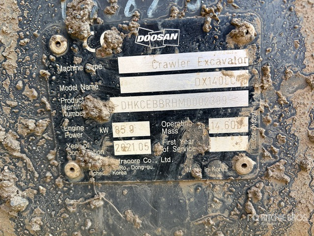 2021 Doosan DX140LC-5 Tracked Excavator - מחפר סורק: תמונה 1 2021 Doosan DX140LC-5 Tracked Excavator - מחפר סורק: תמונה 1