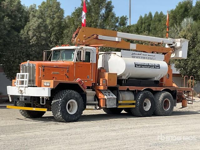 1995 Kenworth C500B 6x6 w/ Water Tank Bucket Truck - פלטפורמה אווירית מותקנת על משאית: תמונה 2 1995 Kenworth C500B 6x6 w/ Water Tank Bucket Truck - פלטפורמה אווירית מותקנת על משאית: תמונה 2