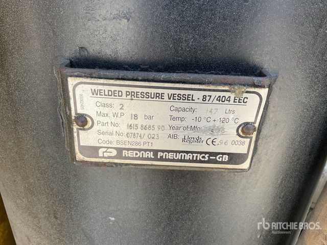 1996 Atlas Copco Mobile (Inoperable) Air Compressor - מדחס אוויר: תמונה 4 1996 Atlas Copco Mobile (Inoperable) Air Compressor - מדחס אוויר: תמונה 4