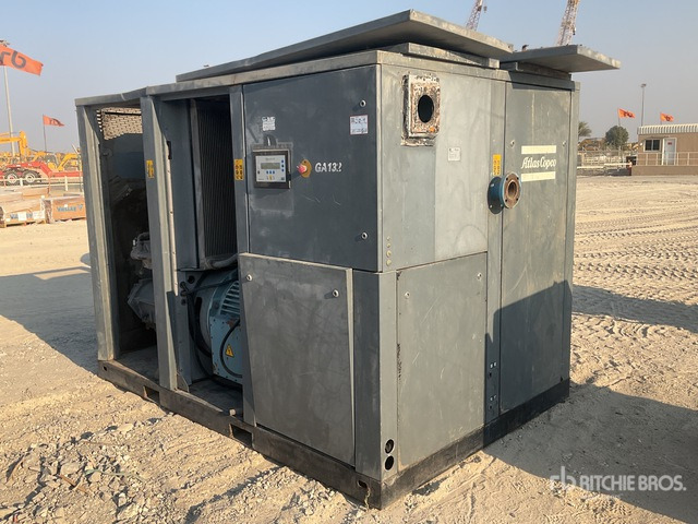 2005 Atlas Copco GA 132 Skid-Mounted Electric Air Compressor - מדחס אוויר: תמונה 1 2005 Atlas Copco GA 132 Skid-Mounted Electric Air Compressor - מדחס אוויר: תמונה 1