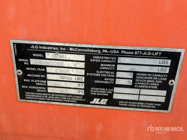 2008 JLG 800AJ 4WD Diesel Articulating Boom Lift - זרוע מרפקי: תמונה 3 2008 JLG 800AJ 4WD Diesel Articulating Boom Lift - זרוע מרפקי: תמונה 3