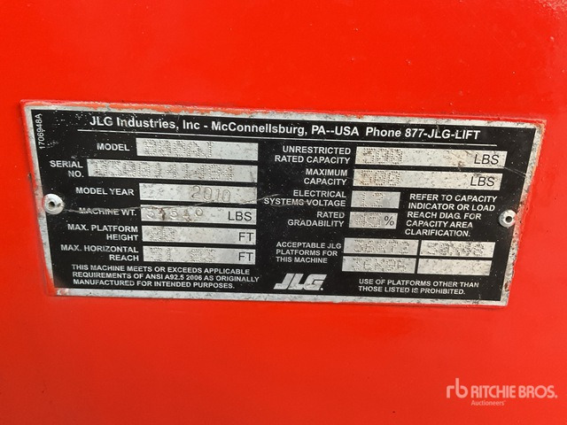 2010 JLG 800AJ 4WD Diesel Articulating Boom Lift - זרוע מרפקי: תמונה 3 2010 JLG 800AJ 4WD Diesel Articulating Boom Lift - זרוע מרפקי: תמונה 3