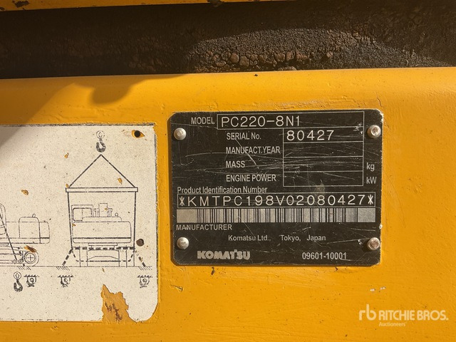 2010 Komatsu PC220-8N1 - מחפר סורק: תמונה 1 2010 Komatsu PC220-8N1 - מחפר סורק: תמונה 1