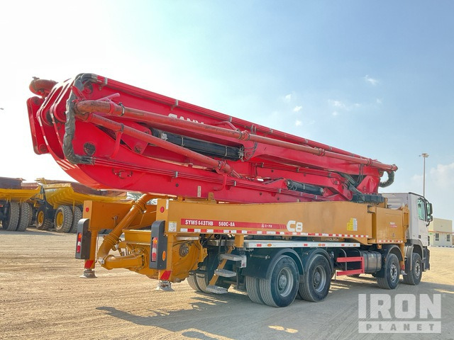 2019 Mercedes-Benz Actros 4141 2019 Sany SYM5443THB 56 m on 8x ... Concrete Pump Truck - משאית משאבת בטון: תמונה 4 2019 Mercedes-Benz Actros 4141 2019 Sany SYM5443THB 56 m on 8x ... Concrete Pump Truck - משאית משאבת בטון: תמונה 4