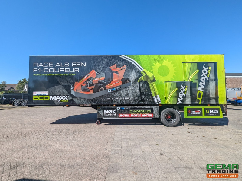 סמיטריילר בתיבה סגורה Netam-Fruehauf ONCRK 20 110 1-As SAF - CITY - Geslotenbak 10.45m  - Kabel gestuurd - Laadklep 1500kg: תמונה 14