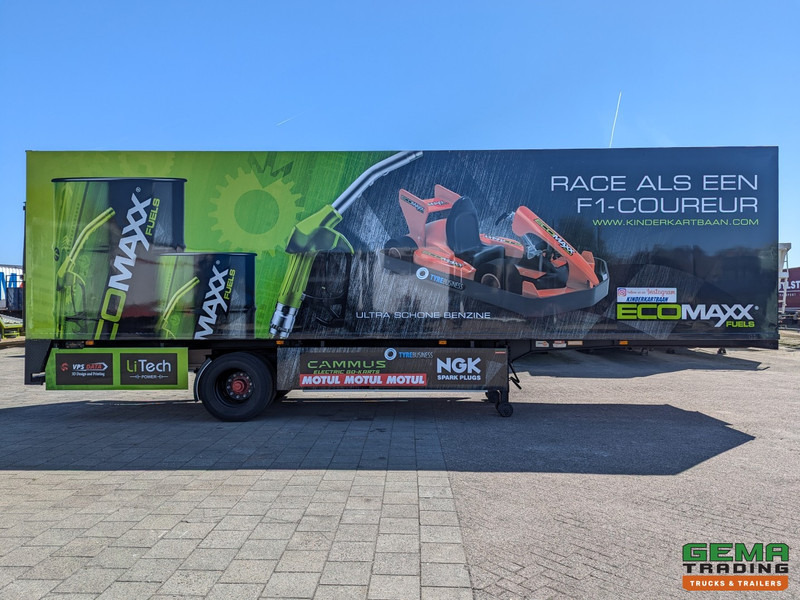 סמיטריילר בתיבה סגורה Netam-Fruehauf ONCRK 20 110 1-As SAF - CITY - Geslotenbak 10.45m  - Kabel gestuurd - Laadklep 1500kg: תמונה 13