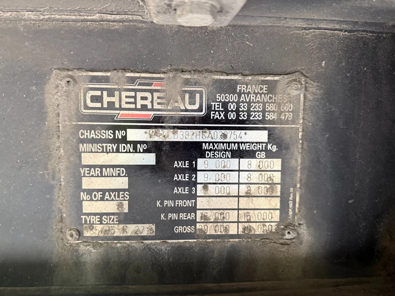 סמיטריילר עם קירור Chereau Frigo Carier Vector 1850 3 axle 7CM Side H2.60: תמונה 13 סמיטריילר עם קירור Chereau Frigo Carier Vector 1850 3 axle 7CM Side H2.60: תמונה 13
