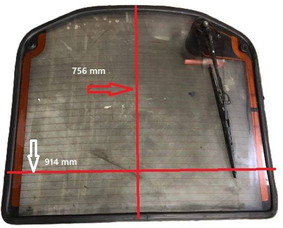 Back window for Linde - חלון וחלקים עבור ציוד לטיפול בחומרים: תמונה 1 Back window for Linde - חלון וחלקים עבור ציוד לטיפול בחומרים: תמונה 1